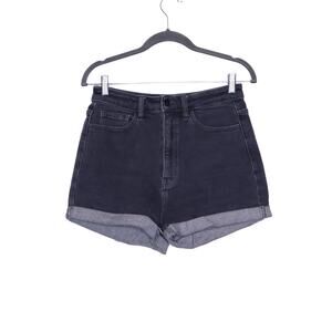 KANCAN Signature Mom Cuffed Short Erin Black Washed Stretch Casual Women's 26